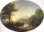 Thomas Cole The Old Mill at Sunset (mk13) Sweden oil painting artist